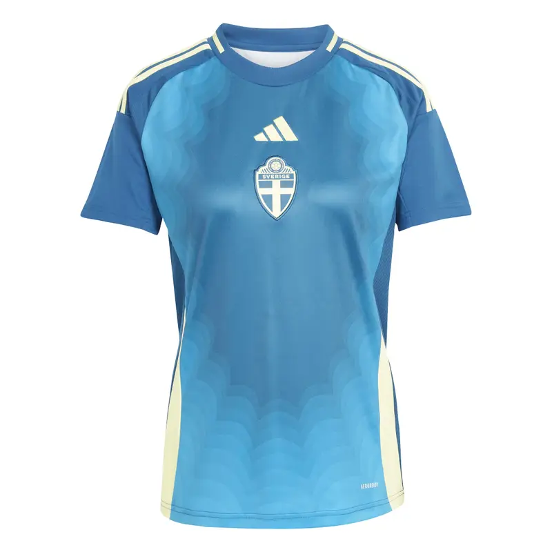 Maglia Trasferta Donna Svezia Euro 2025 Bleu