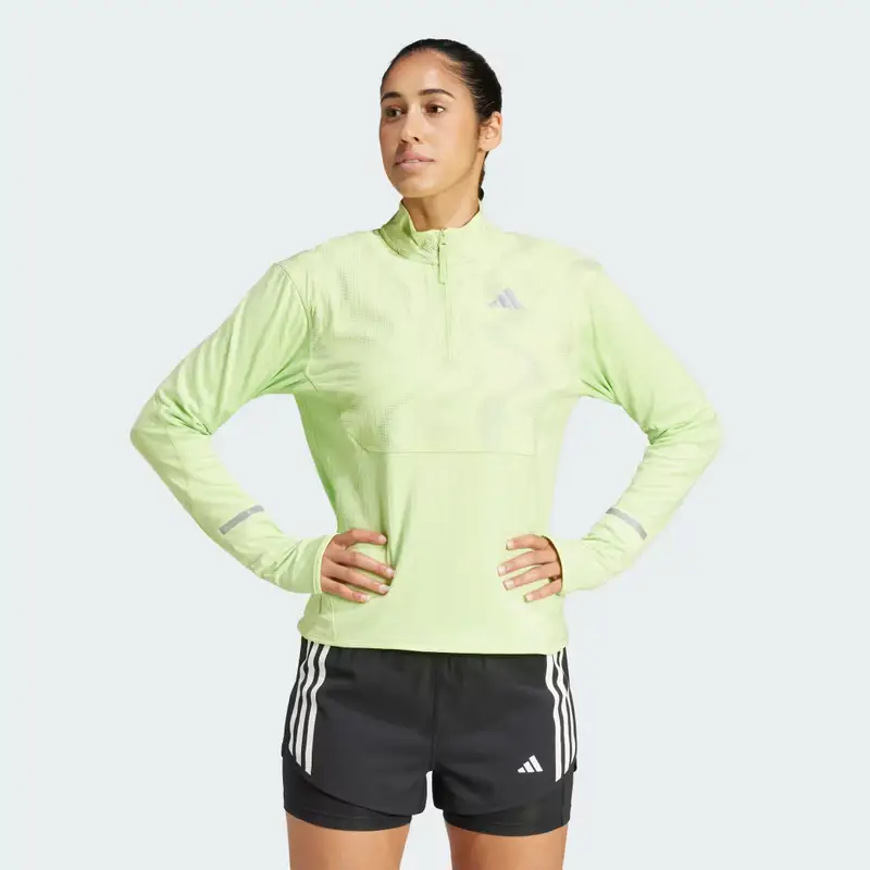 Maglia Ultimate Hi Vis Reflective 1/2-Zip Pulse Lime