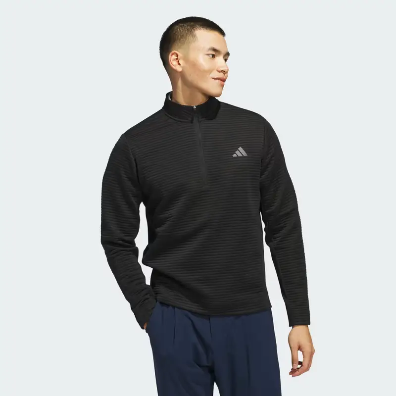 Maglia Ultimate365 Dwr Textured Quarter Zip Black