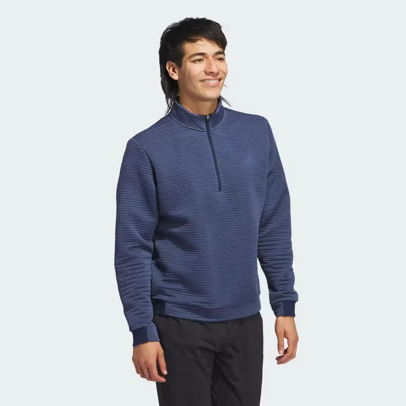 Maglia Ultimate365 Dwr Textured Quarter Zip Collegiate Navy miniatura 3