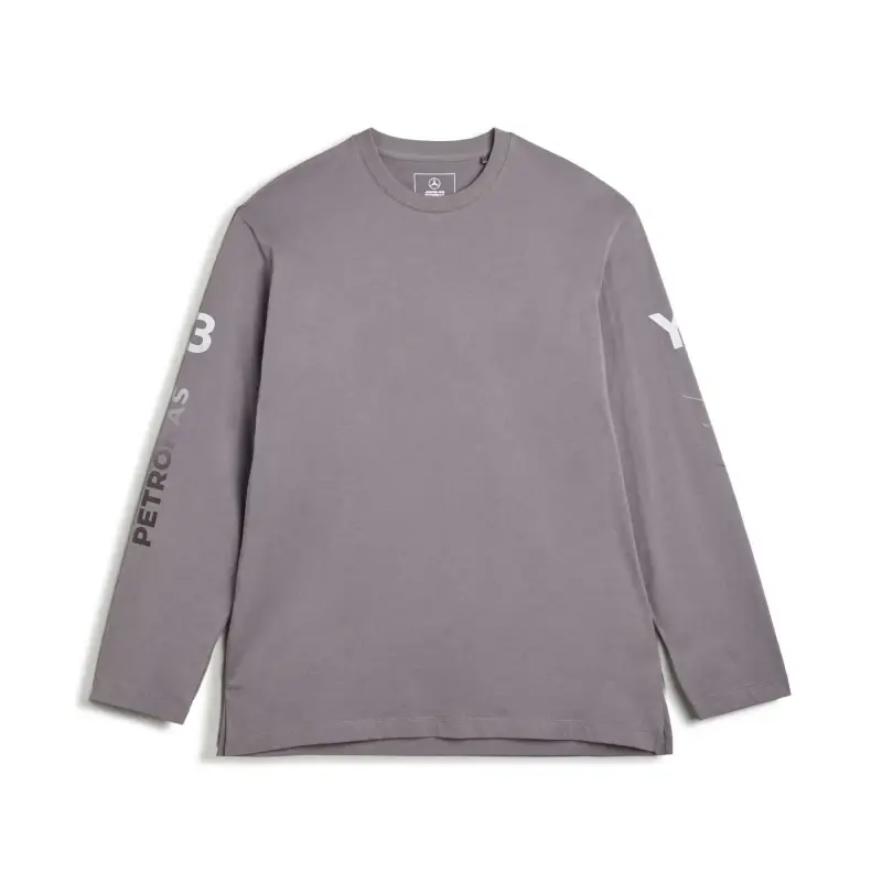 Maglietta a manica lunga adidas Mercedes AMG Y-3 Petronas Formula 1 Team Chaos Logo Gris