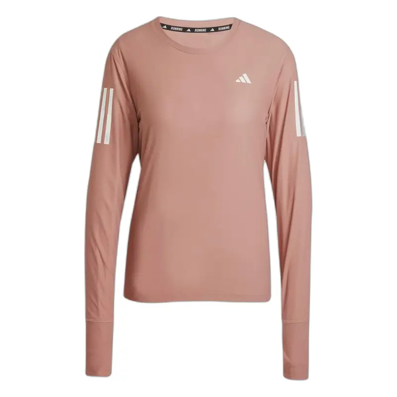 Maglietta a manica lunga da donna adidas Own the Run Marron