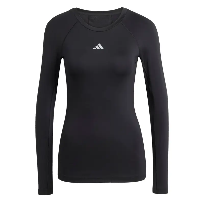 Maglietta a manica lunga da donna adidas Techfit Noir