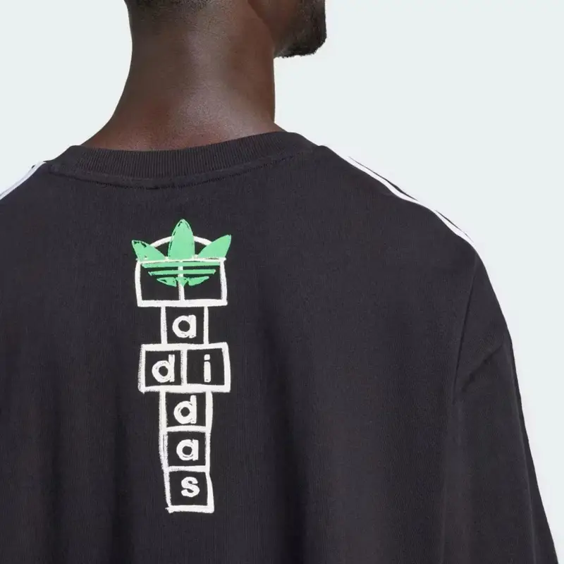 Maglietta a maniche lunghe adidas x KoRn Nera Unisex Streetwear IW7523 XS miniatura 4