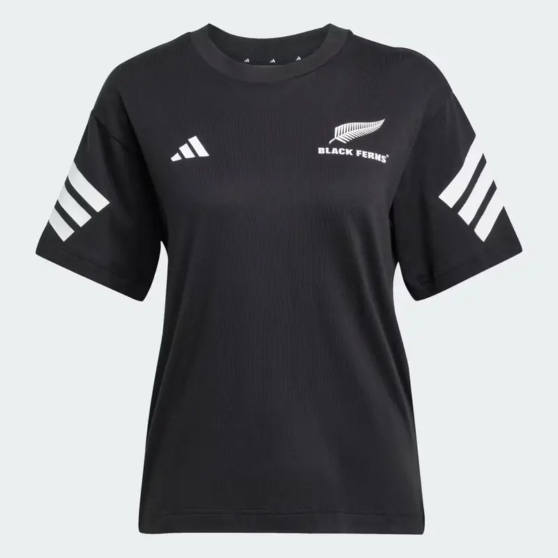 Maglietta Black Ferns 3-Strisce All Black miniatura 4