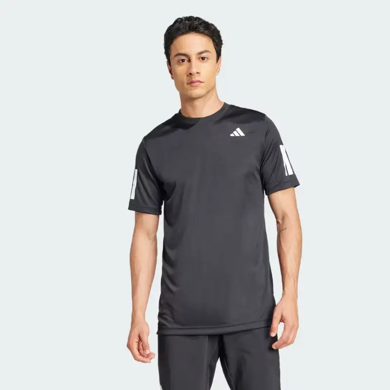Maglietta Club Tennis Climacool 3-Stripes Black