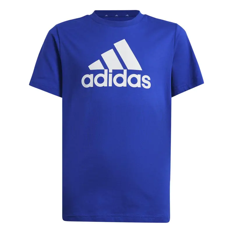 Maglietta con grande logo per bambini adidas Essentials Bleu