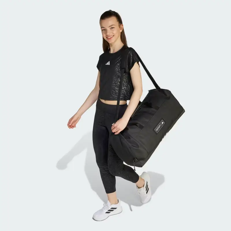 Maglietta corta con stampa animalier per tutti gli sport Black miniatura 3