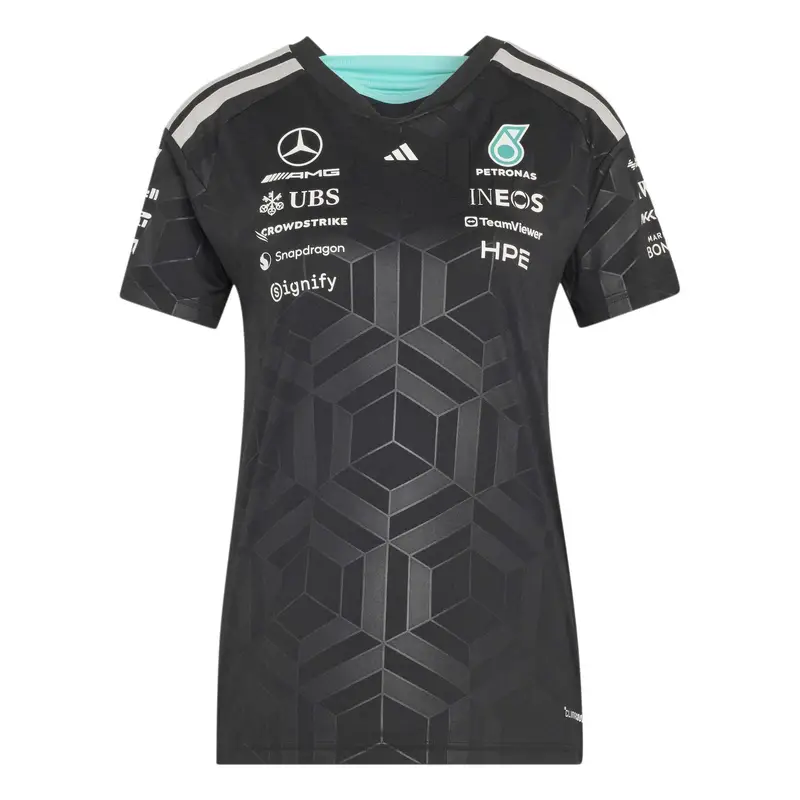 Maglietta donna Mercedes AMG Petronas Formula 1 Team Driver Noir