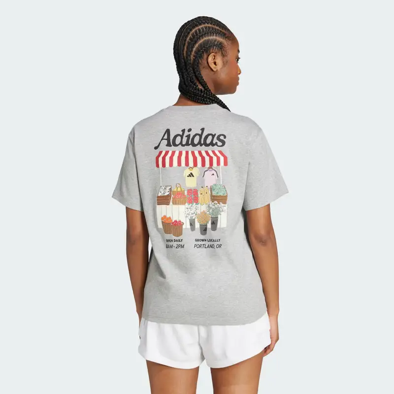 Maglietta Grafica Farmers Market Medium Grey Heather