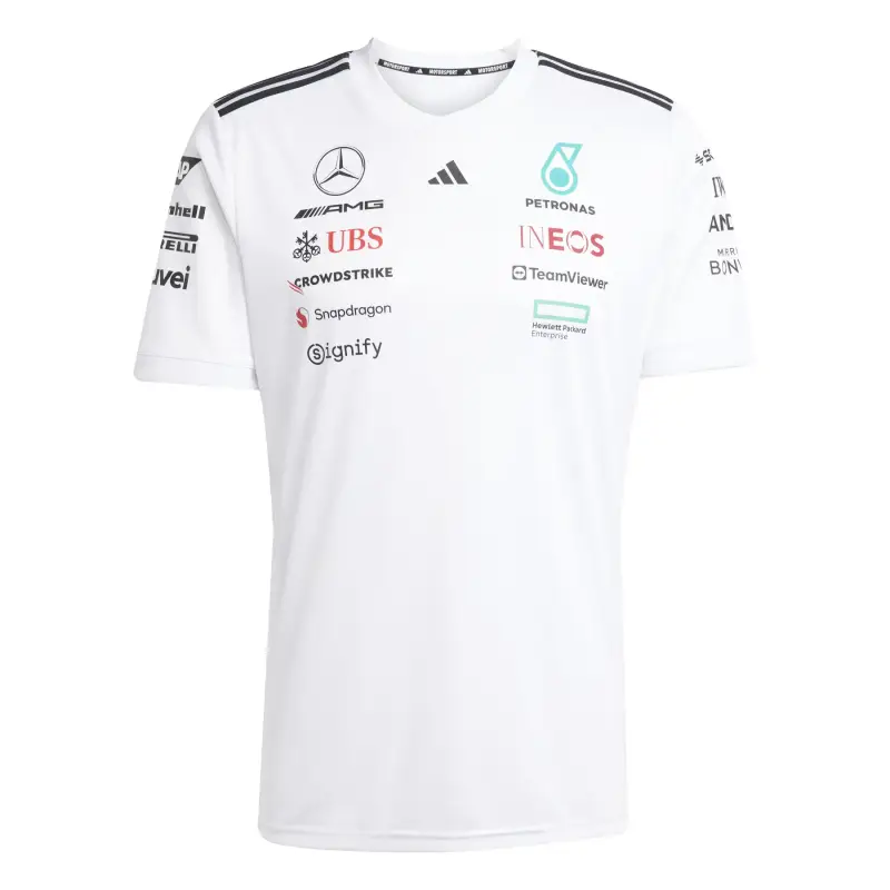 Maglietta Mercedes AMG Petronas Formula One Team Driver Blanc
