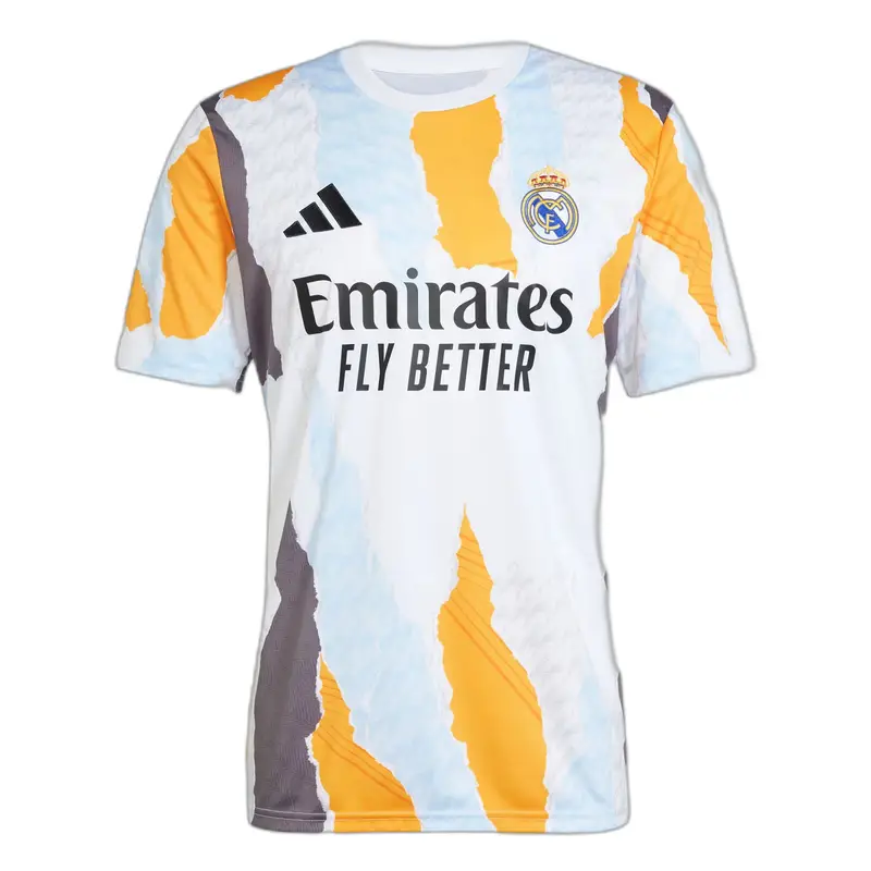Maglietta Prematch Real Madrid 2024/25 Blanc