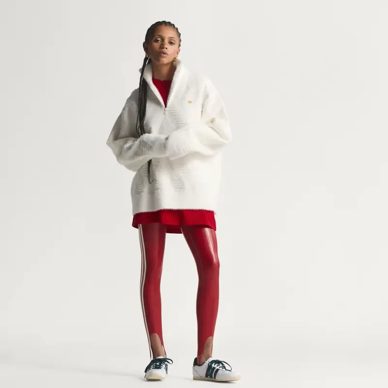 MAGLIONE A MEZZA ZIP LAVORATO A MAGLIA Off White miniatura 3