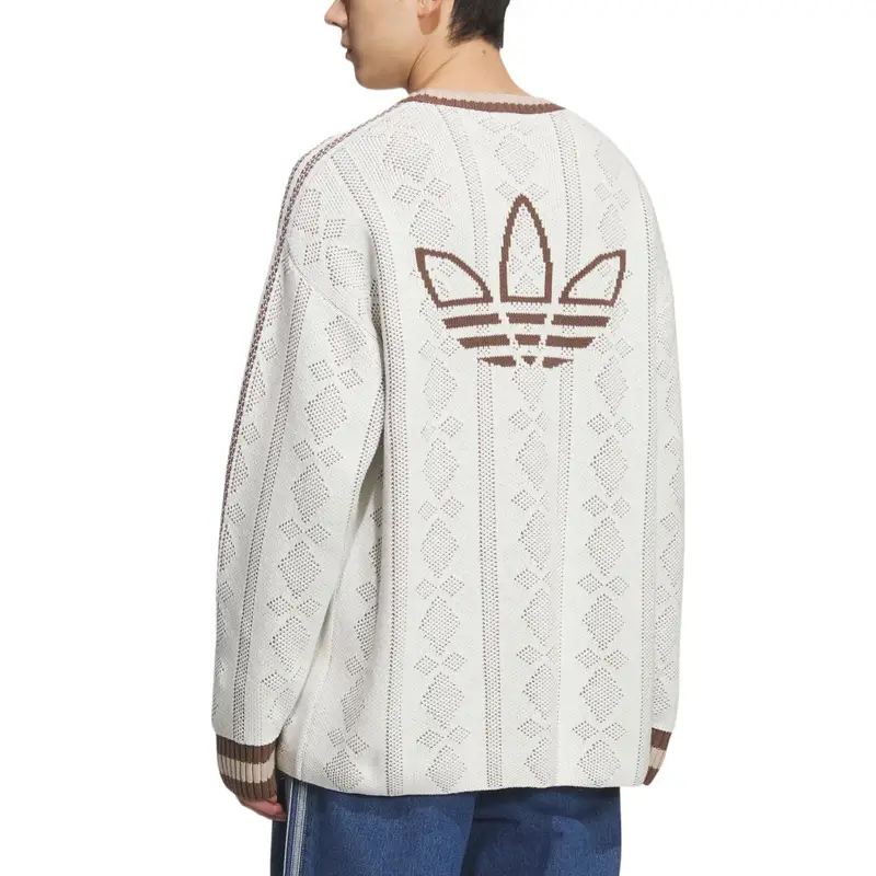 Adidas Maglione Unisex Elegante a Maniche Lunghe in Maglia miniatura 4