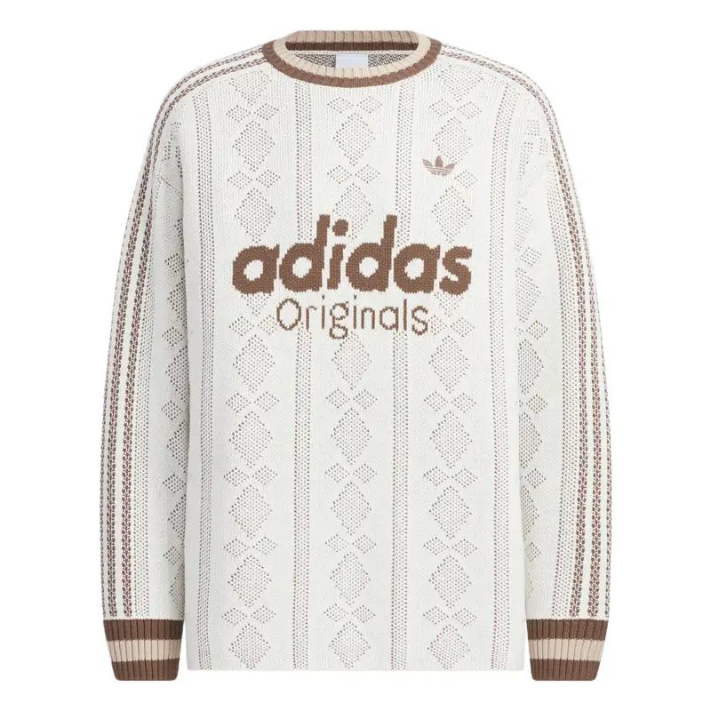 Adidas Maglione Unisex Elegante a Maniche Lunghe in Maglia