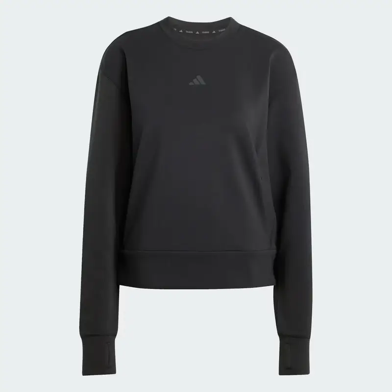 Maglione girocollo con riscaldamento progettato per l' allenamento Black miniatura 4