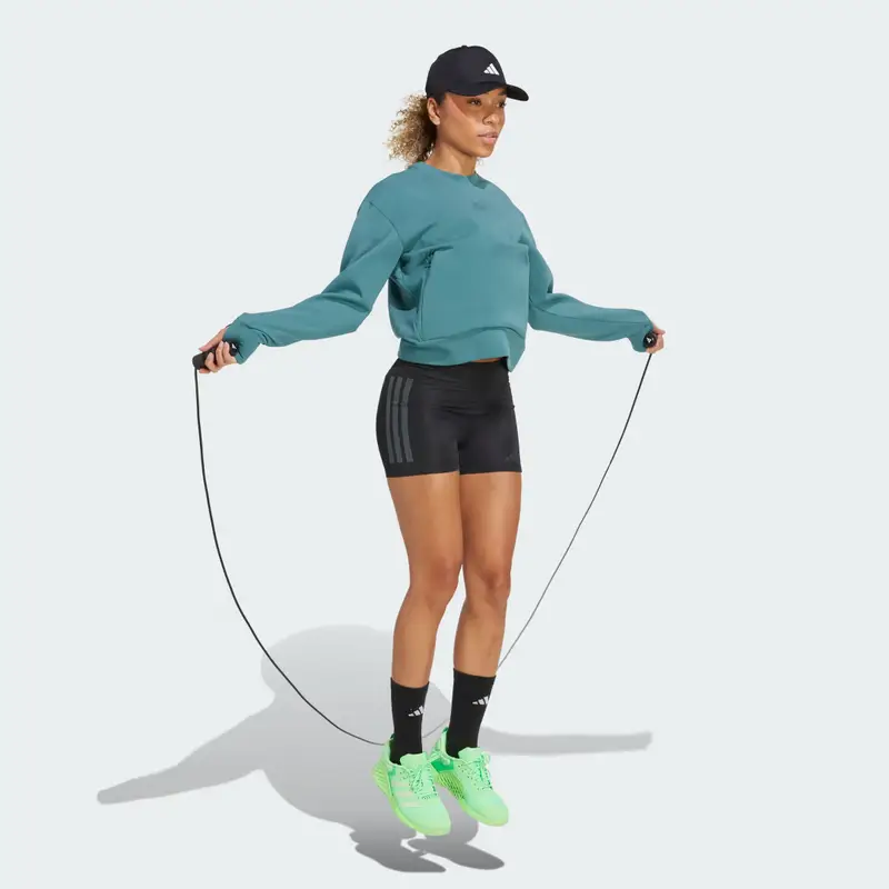 Maglione girocollo con riscaldamento progettato per l' allenamento Preloved Teal miniatura 3