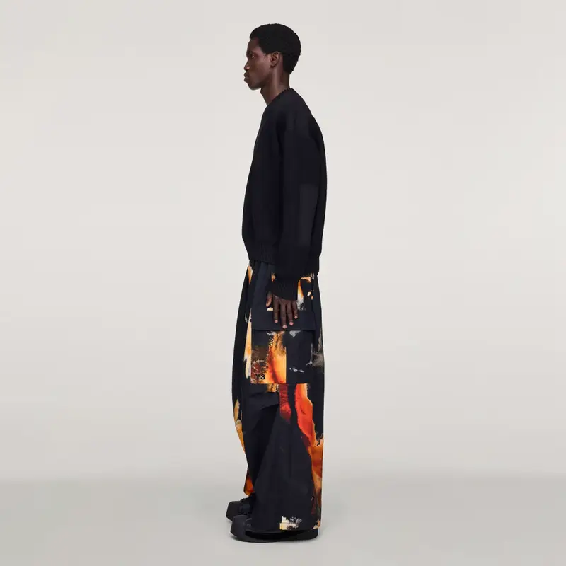 Maglione girocollo in maglia Y-3 UT Black miniatura 2