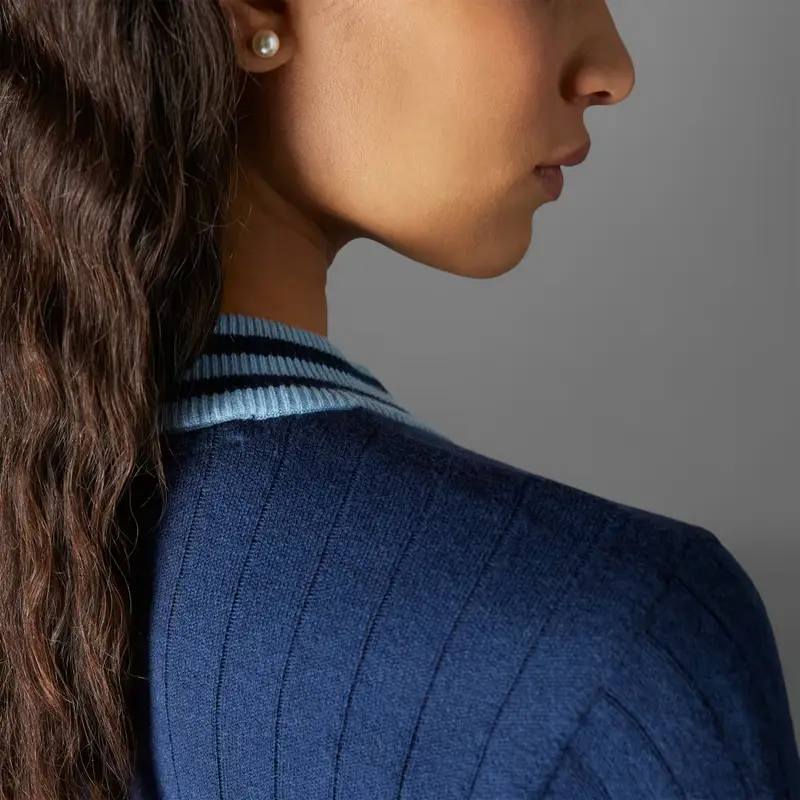 Maglione Originals Cashmere Knit Night Indigo miniatura 3