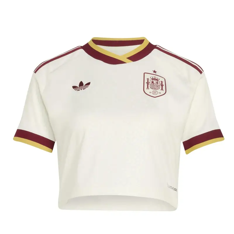 Maillot corto Esterno donna Spagna Coupe du Monde 2026 Blanc