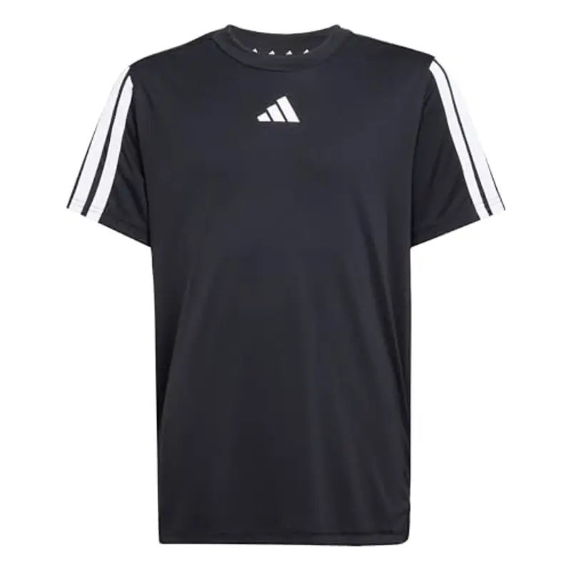 ADIDAS Maglietta Train Essentials 3-Stripes Ragazzo 11-12 Anni Nero/Bianco