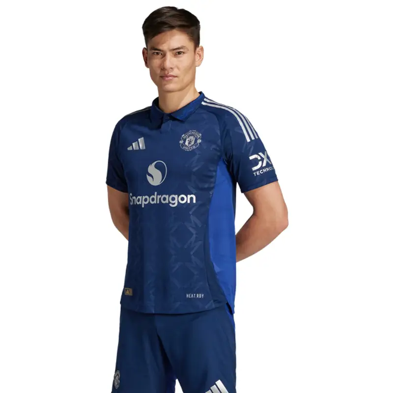 Adidas Manchester United 24/25 Away male Maglie/Repliche - Blu - Poly Mesh - Foot Locker