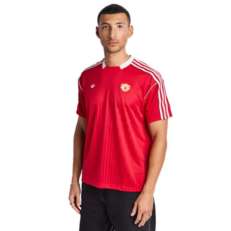 Adidas Manchester United male Magliette - Rosso - Poly Jersey - Foot Locker