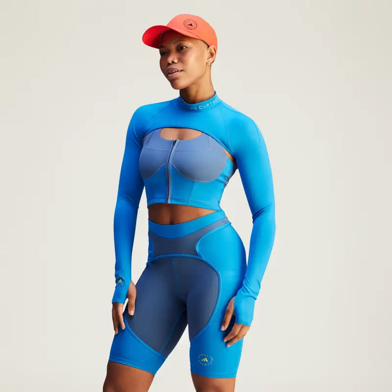 Maniche adidas by Stella McCartney Mock Neck Bahia Blue