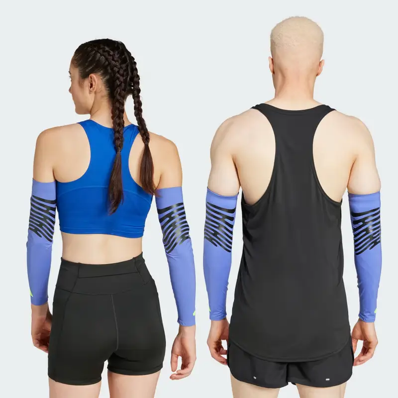 Maniche da running adizero Control Semi Cobalt Blue miniatura 4