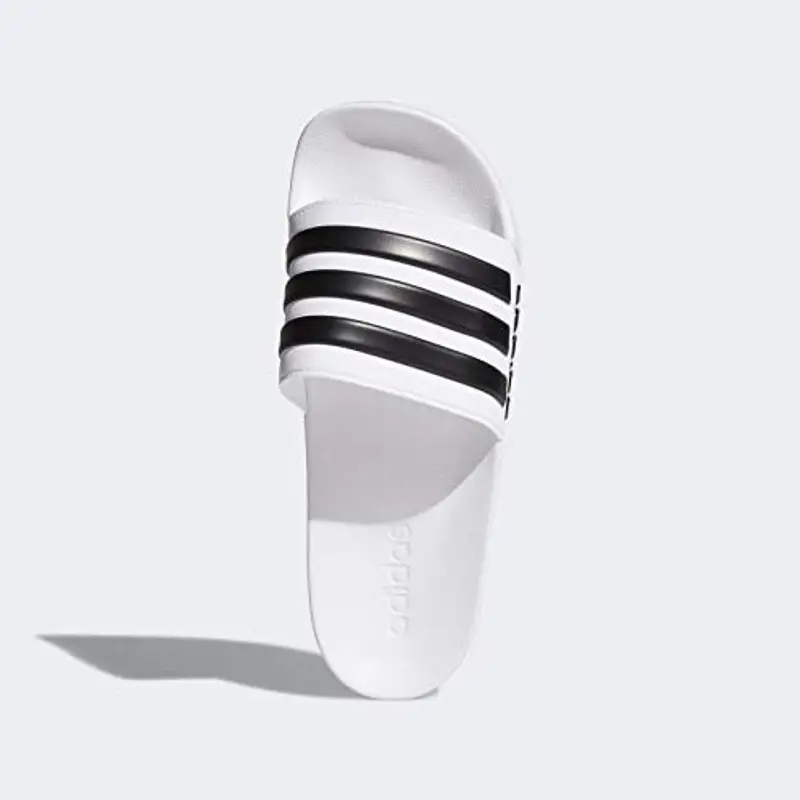 adidas Men's Adilette Shower Slides White/Core Black/White 4 miniatura 2