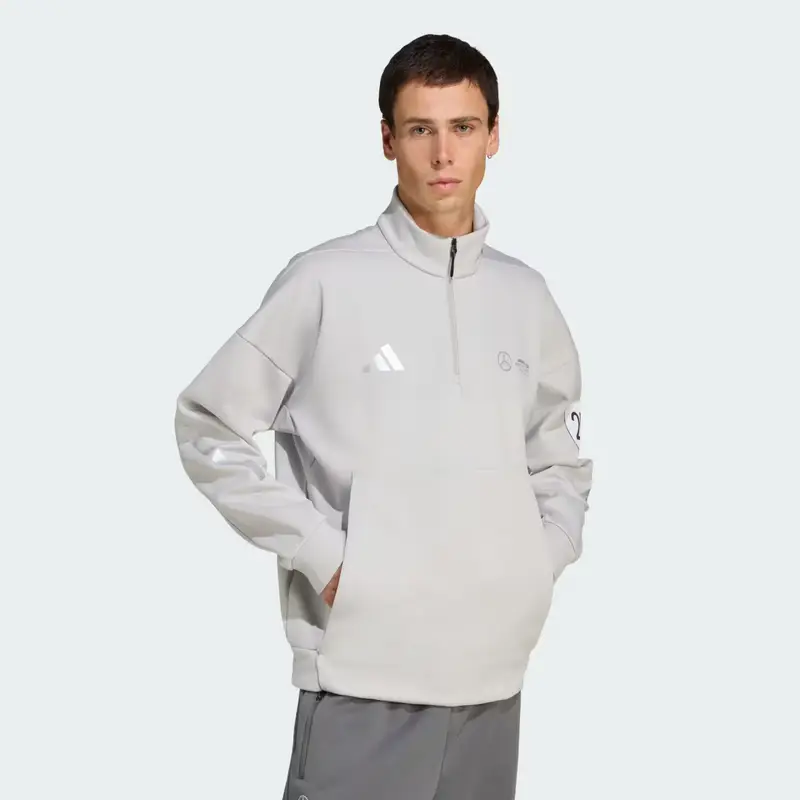 Mercedes - AMG Petronas Formula One Team Frecce d' argento Zip Grey Two miniatura 3