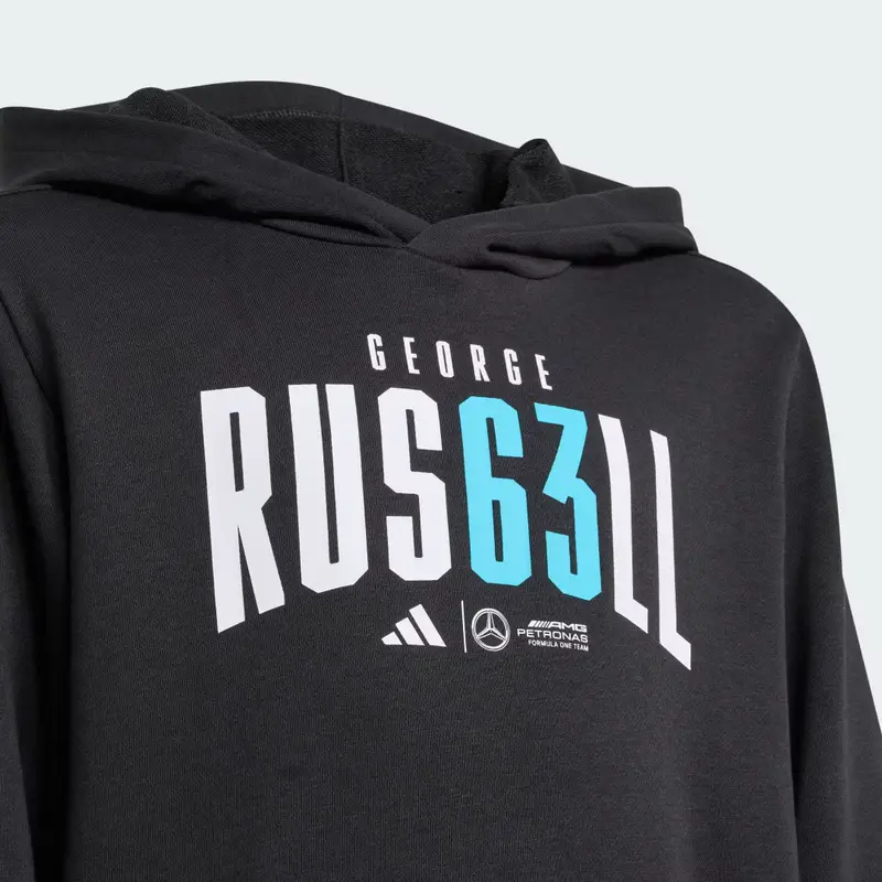 Mercedes - AMG Petronas Formula One Team George Russell Hood Kids Black miniatura 3