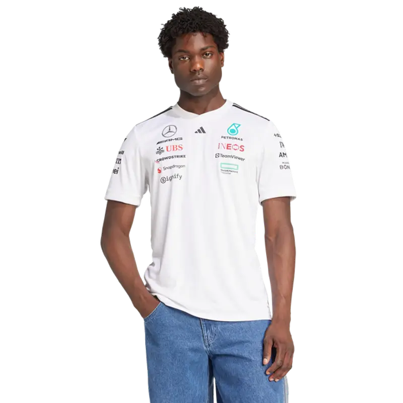 Adidas mercedes male Maglie/Repliche - Bianco - Poly Mesh - Foot Locker