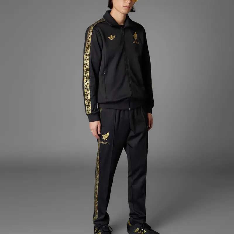 Messico Oro Tuta Nera Uomo Streetwear JE5335 XS miniatura 4