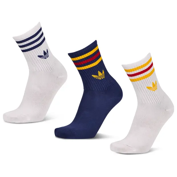 Mid Cut Crew 3 Pack Unisex - Calze Bianco White