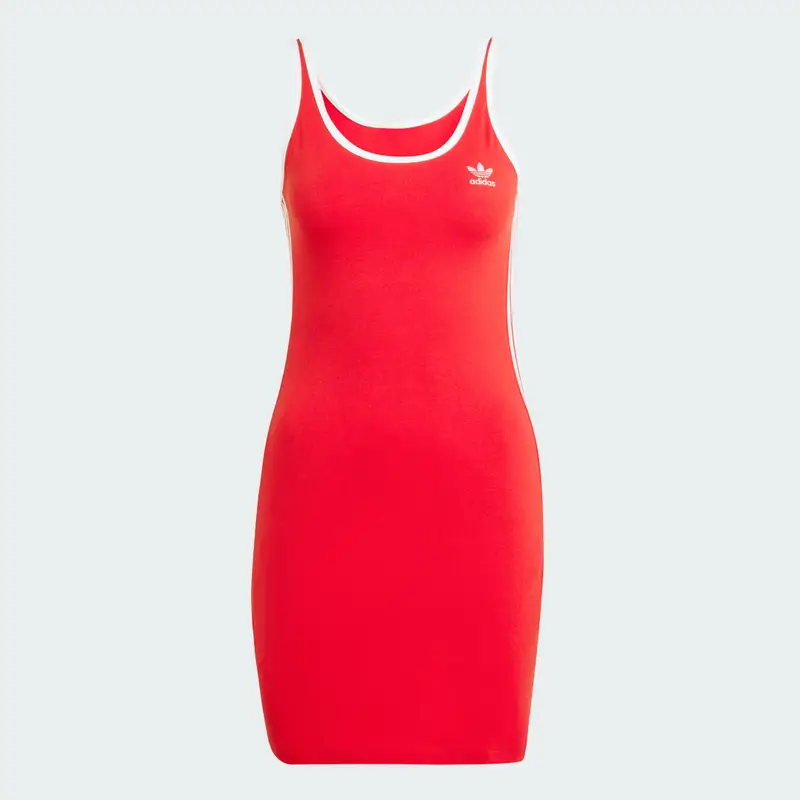 Mini abito adicolor Tank a 3 strisce Better Scarlet miniatura 4