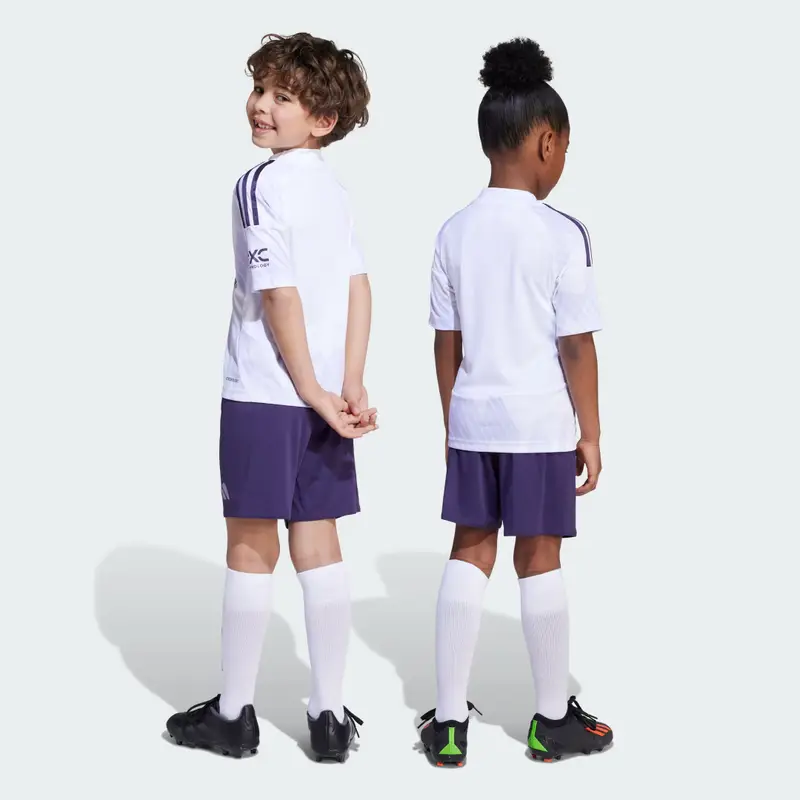 Mini Kit Away 25/26 Manchester United Bambini White miniatura 2