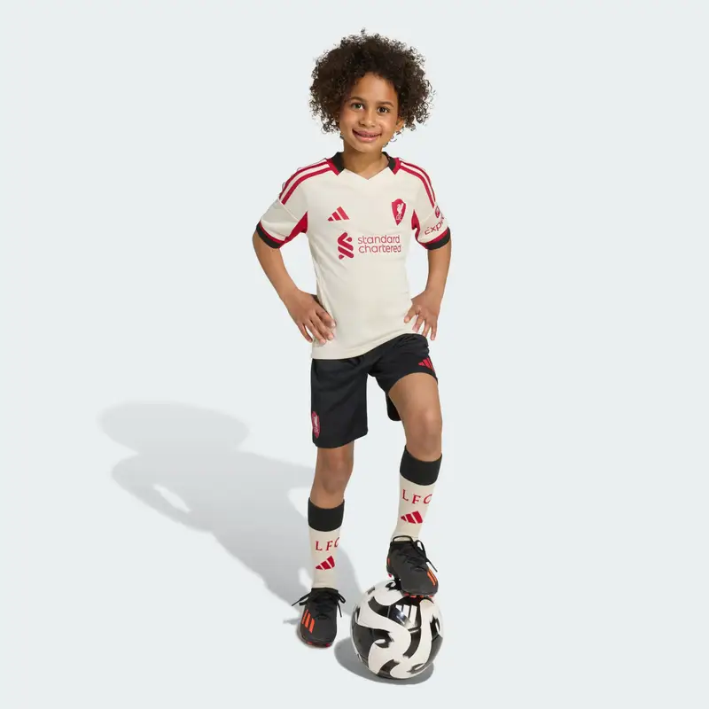 Mini Kit Bambini Liverpool FC 25/26 Away Wonder White miniatura 3