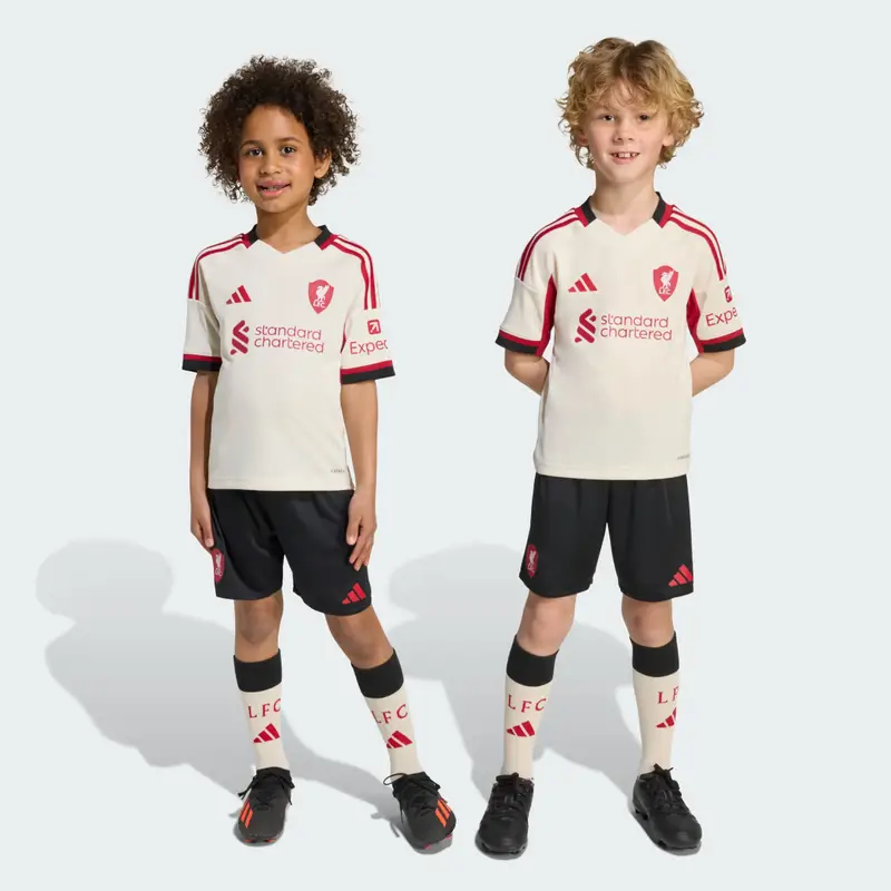 Mini Kit Bambini Liverpool FC 25/26 Away Wonder White