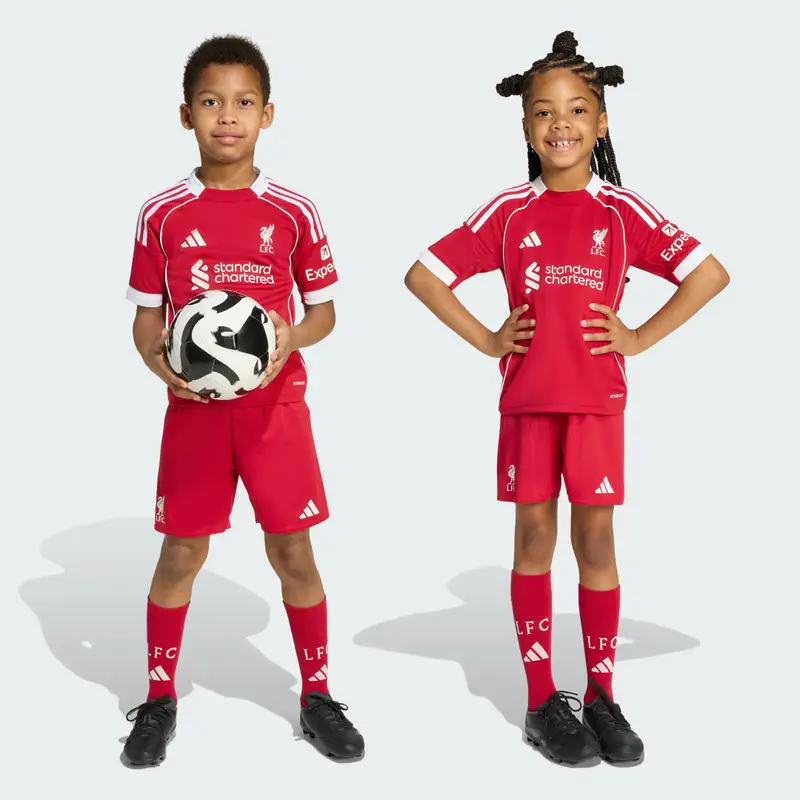 Mini Kit Bambini Liverpool FC 25/26 Home Strawberry Red