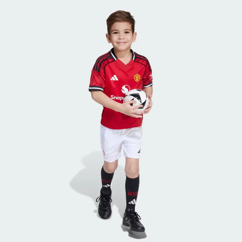 Mini Kit Casa 25/26 Bambini Manchester United Mufc Red miniatura 3