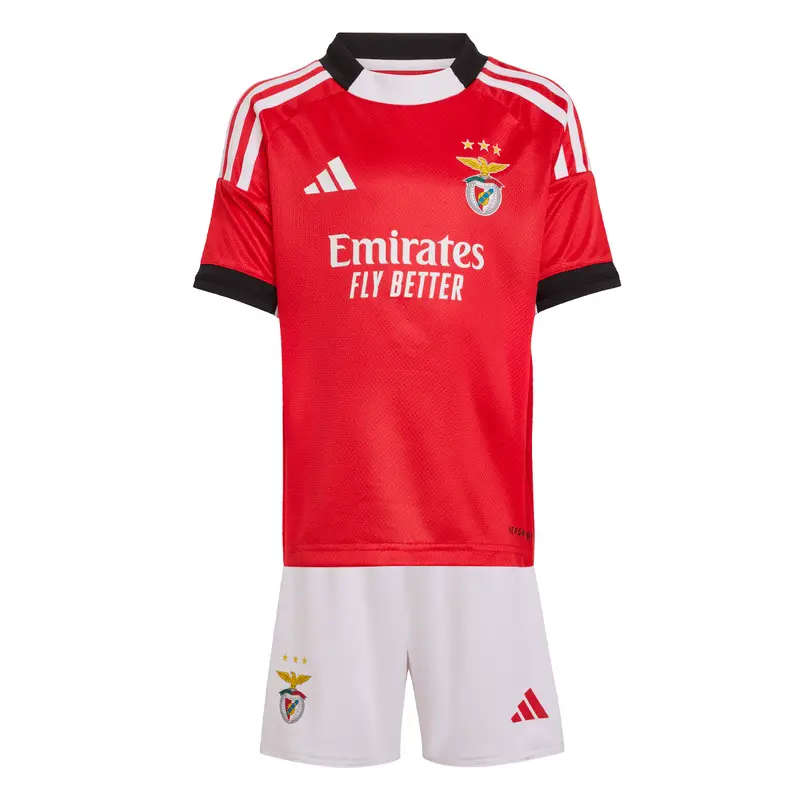 Mini kit casa bambino Benfica Lisbona 2025/26 Rouge