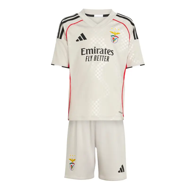 Mini kit da esterno per bambini Benfica Lisbona 2025/26 Blanc