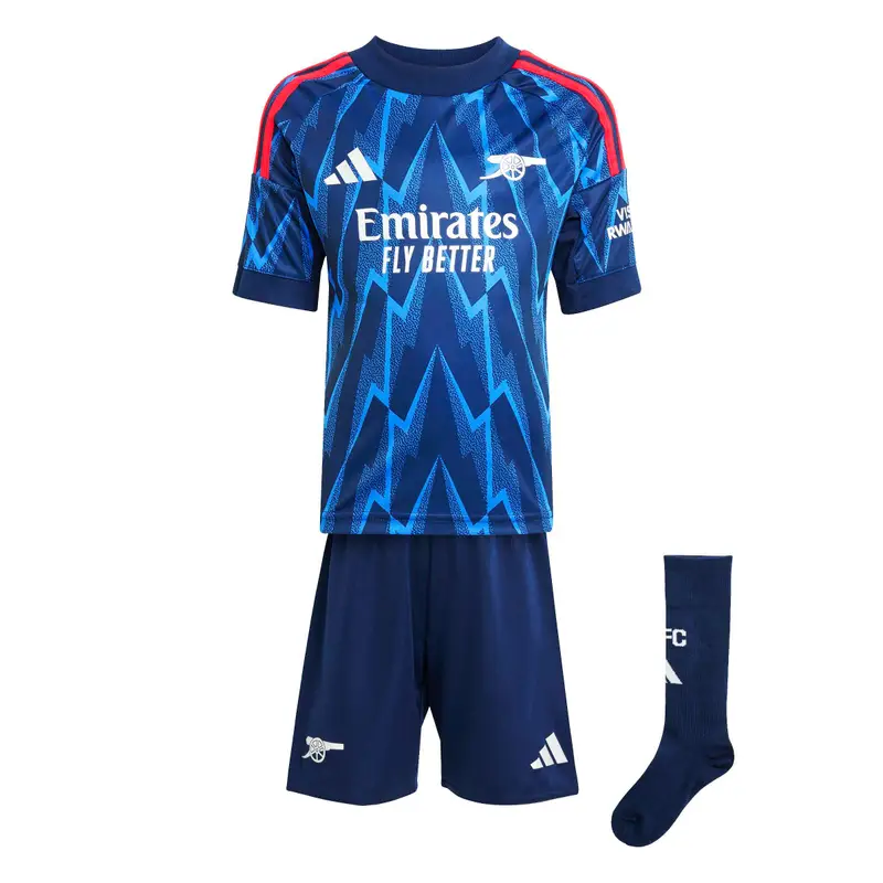 Mini kit esterno bambino Arsenal FC 2025/26 Bleu