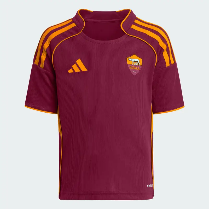 Mini Kit Home 25/26 Kids AS Roma Legacy Burgundy miniatura 3