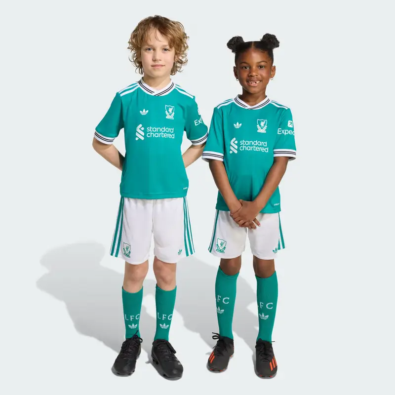 Mini Kit Liverpool FC 25/26 Bambini Sea Green