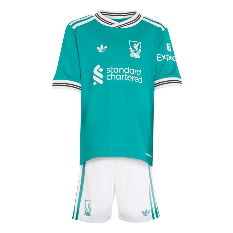 Mini kit terzo bambino Liverpool FC 2025/26 Vert