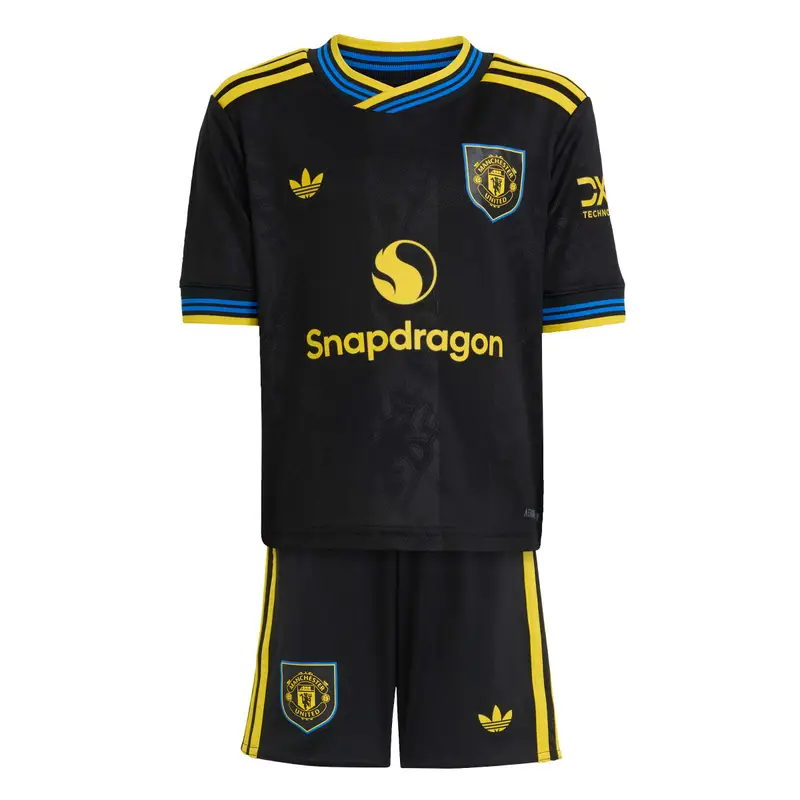 Mini-kit Terzo bambino Manchester United 2025/26 Noir