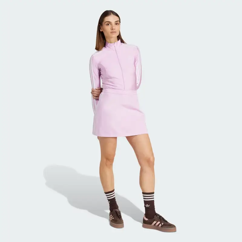 Minigonna adicolor 3-Stripes Light Orchid miniatura 3