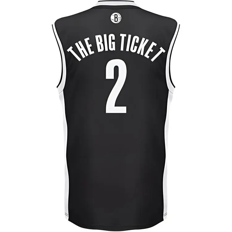 NBA Brooklyn Nets Garnett 2 Maglia da Basket Replica Uomo maglia Nera DBV2220 M miniatura 4